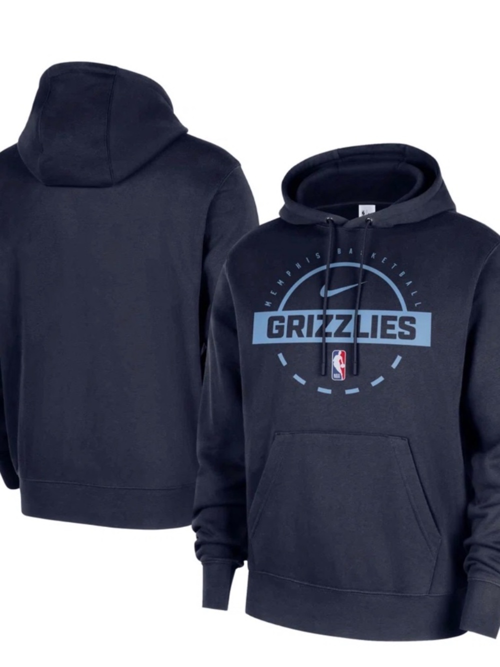 NIKE NBA Men’s Memphis Grizzlies hooded sweatshirt size Large